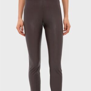 Tuckernuck Chocolate Brown Faux Leather Leggings